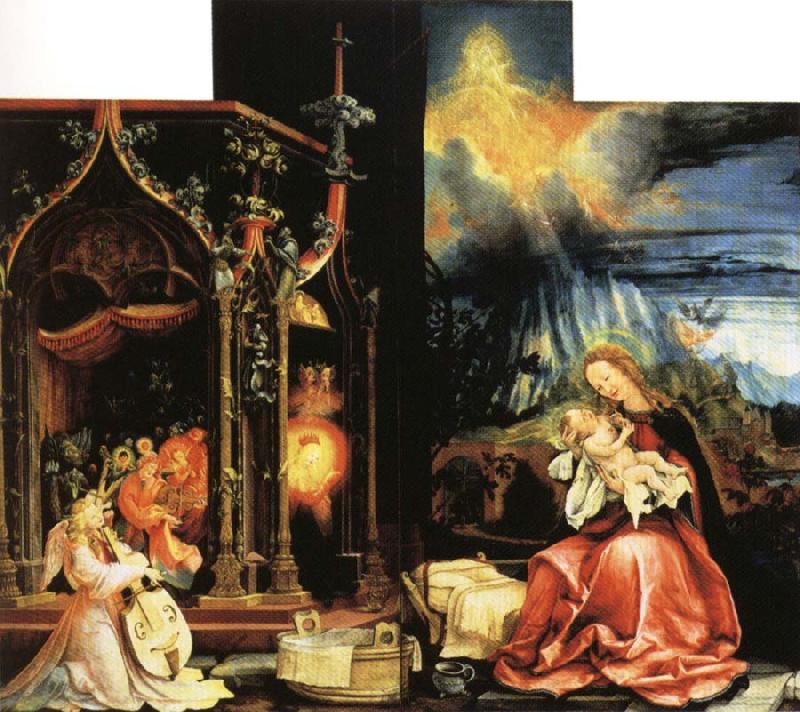 Matthias  Grunewald Isenheim Altar Allegory of the Nativity Sweden oil painting art